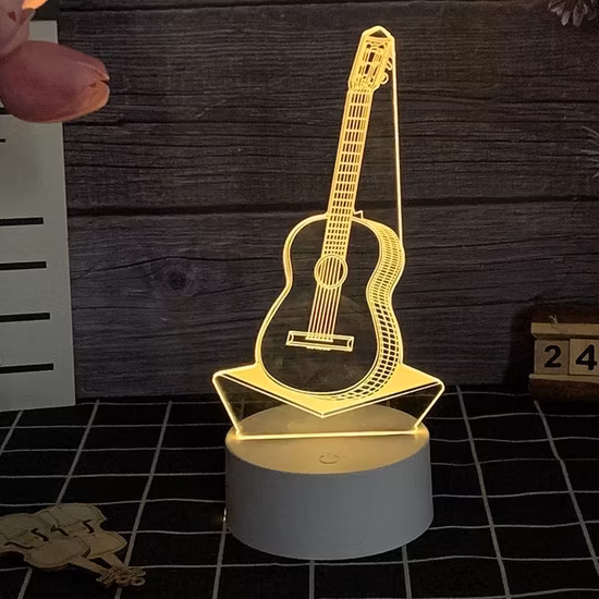 ホット販売 3D マジックイリュージョンテーブルランプアクリルシート LED ライト保育園キッズギフトユニコーン LED ナイトライト