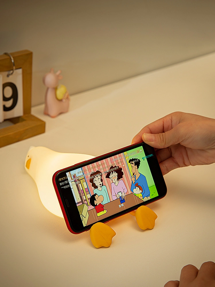 Lying Flat Duck Night Light Touch Lamp for Breastfeeding