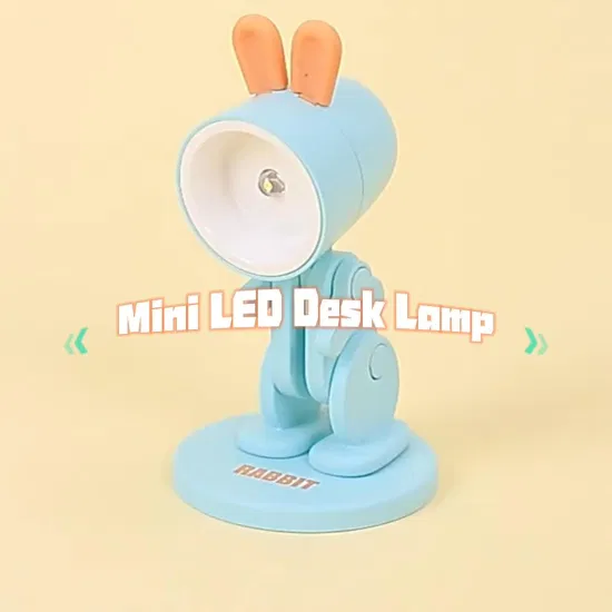 ホット販売 LED 小型かわいいデスクライト電話調節可能な動物ウサギのランプ