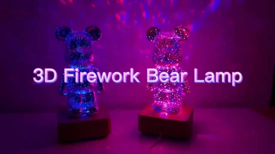 メーカー 現代の調光可能なスイッチ制御 Fire Work Bear テーブル ランプ